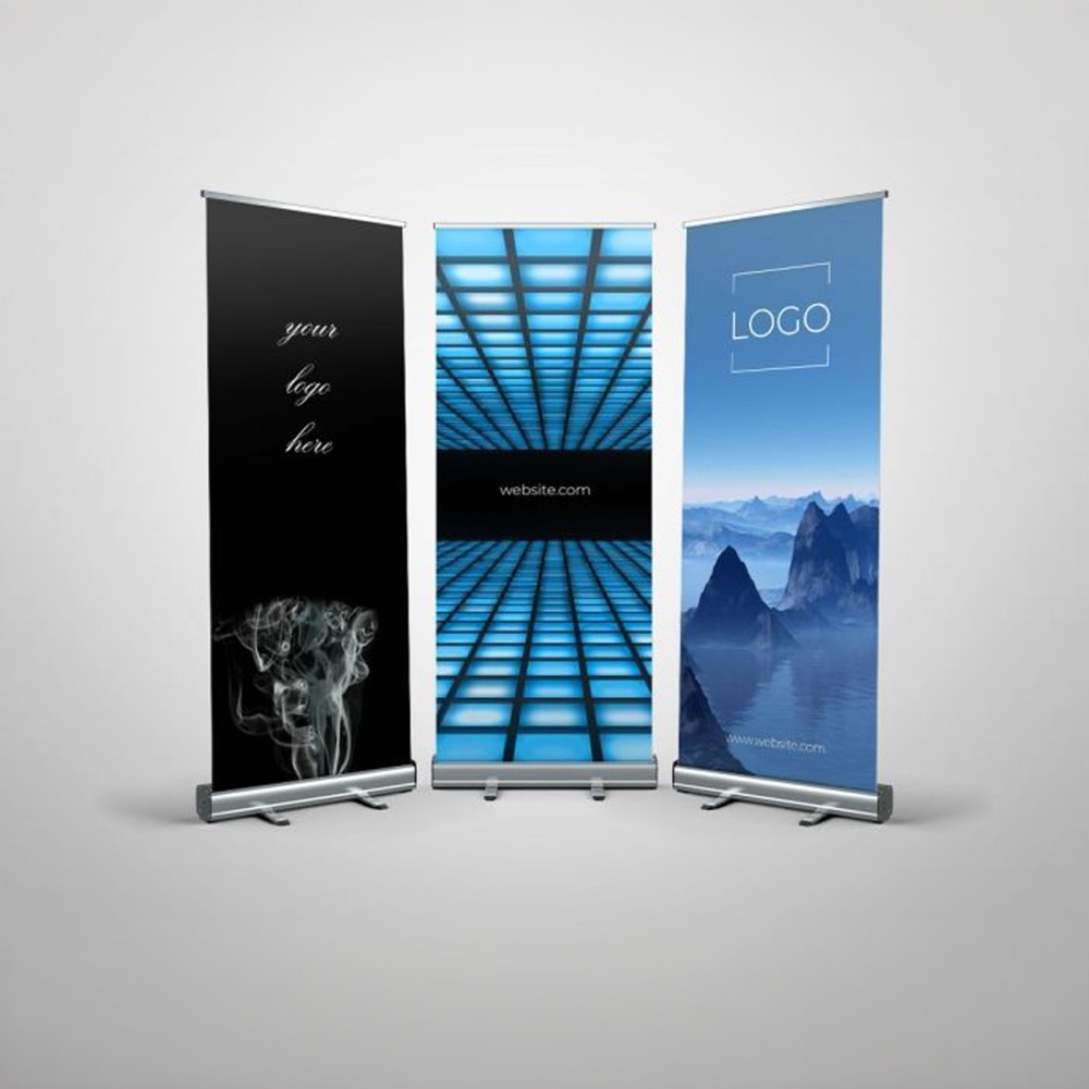Roll-up banner stands